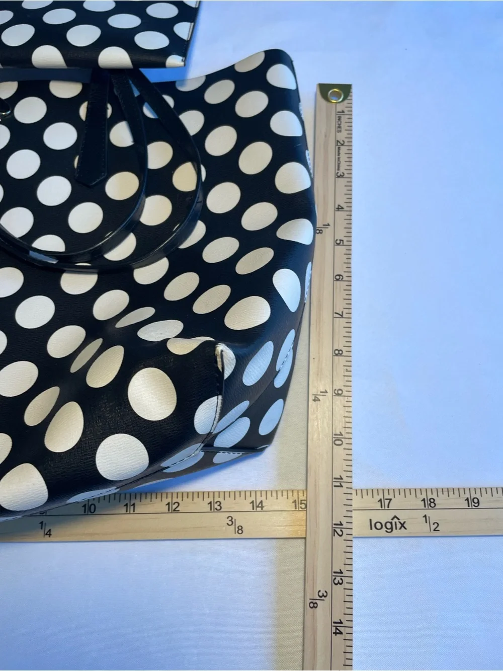 🔥 Kate Spade New York Black White Polka Dot Tote + Wristlet